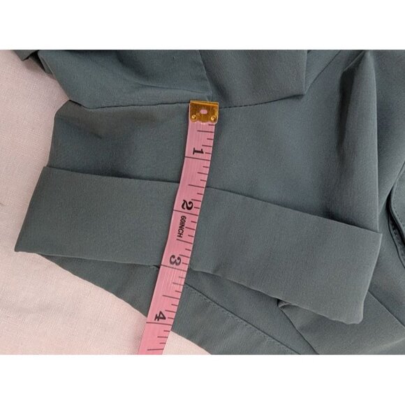 Avia women's size 8 recycled polyester shorts cuffed shorts sage green gray V1 - Picture 5 of 6